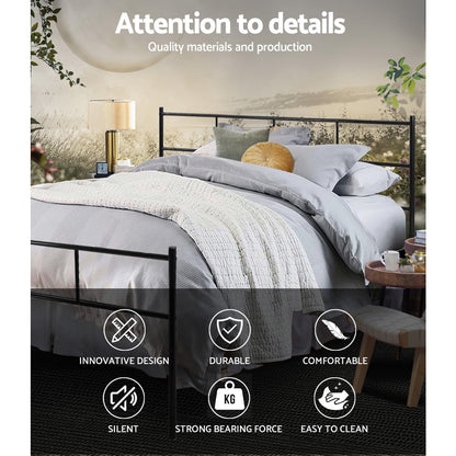 Artiss Bed Frame Queen Metal Bed Frame SOL