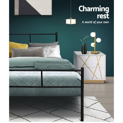 Artiss Bed Frame Queen Metal Bed Frame SOL