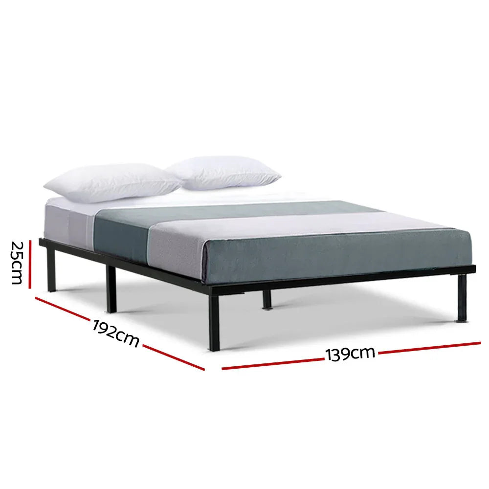 Artiss Bed Frame Double Size Metal Bed Frame TED - Mekamart Australia