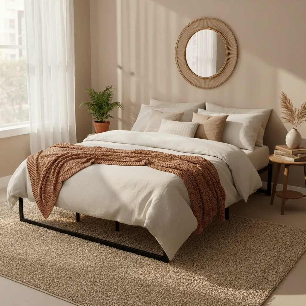 Artiss Bed Frame King Size Metal Bed Frame TINO - Mekamart Australia