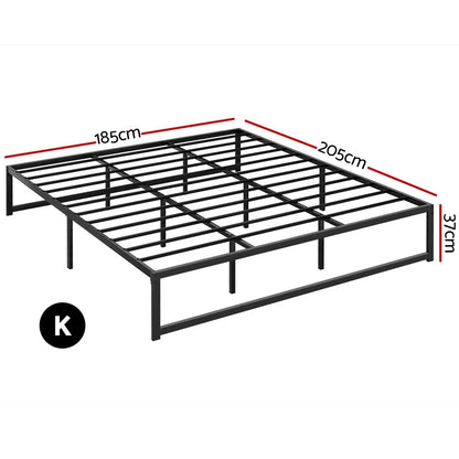Artiss Bed Frame King Size Metal Bed Frame TINO - Mekamart Australia