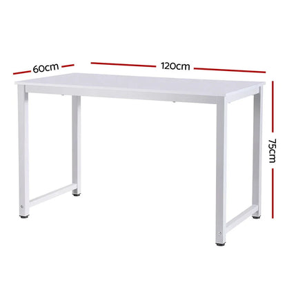 Artiss Computer Desk Home Office Study Table White 120CM - Mekamart Australia