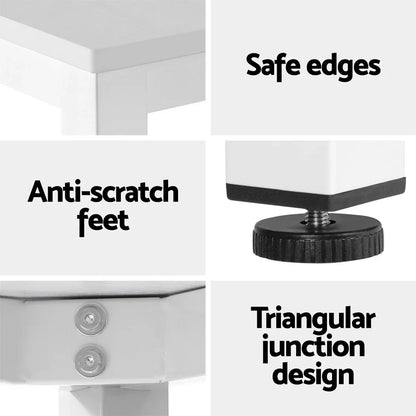 Artiss Computer Desk Home Office Study Table White 120CM - Mekamart Australia