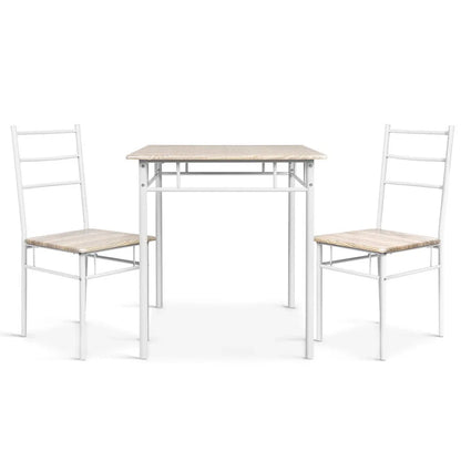 Artiss Dining Table And Chairs Set fo 3 Oak - Mekamart Australia