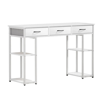 Artiss Computer Desk Drawer Shelves Study Table 120CM White - Mekamart Australia