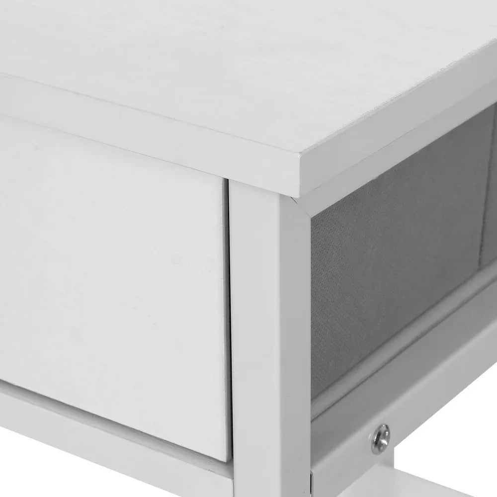 Artiss Computer Desk Drawer Shelves Study Table 120CM White - Mekamart Australia