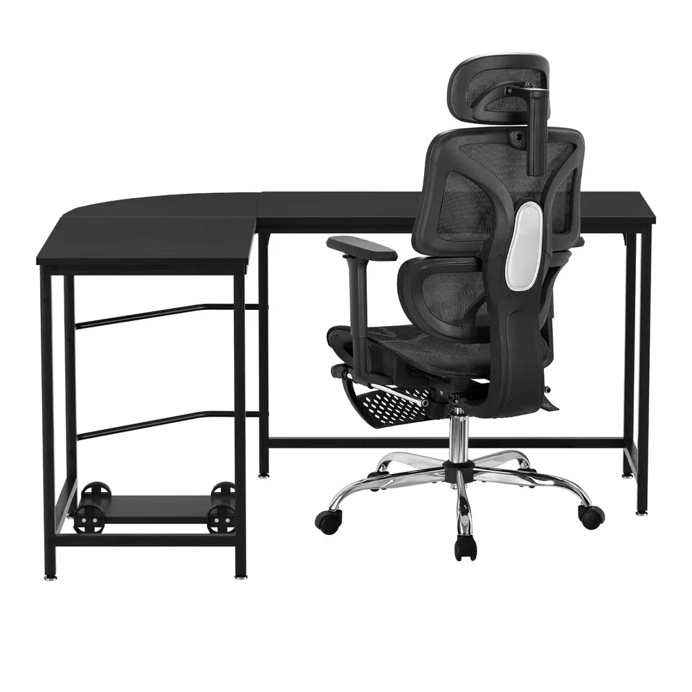 Artiss Computer Desk L-Shape Study Desks Ergonomic Office Chair Mesh Chairs - Mekamart Australia