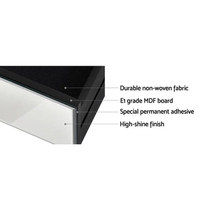 Artiss Set of 2 Bedside Table 3 Drawers Mirrored Glass - PRESIA Silver - Mekamart Australia