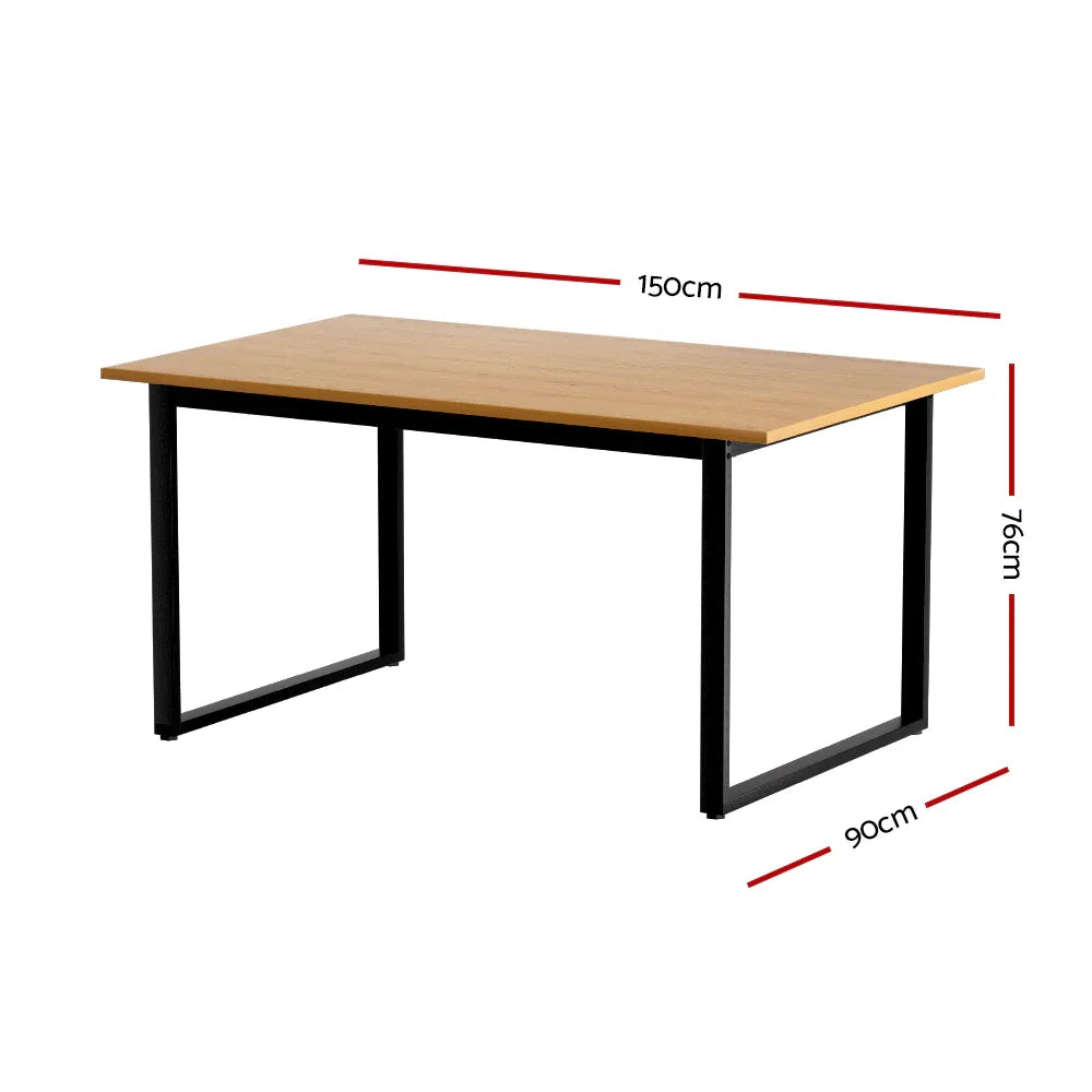 Artiss Dining Table 6 Seater Kitchen Cafe Rectangular Wooden Table 150CM - Mekamart Australia