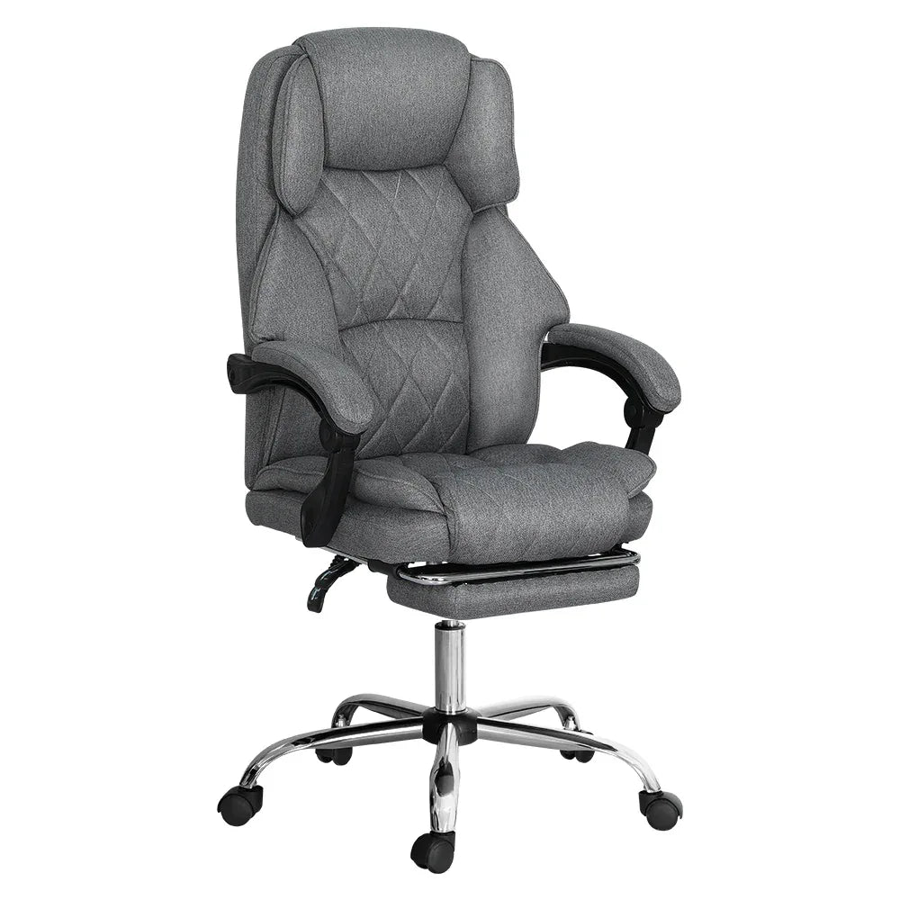 Artiss Executive Office Chair Footrest Grey - Mekamart Australia