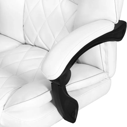 Artiss Executive Office Chair Leather Recliner White - Mekamart Australia