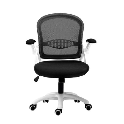 Artiss Mesh Office Chair Mid Back Black - Mekamart Australia