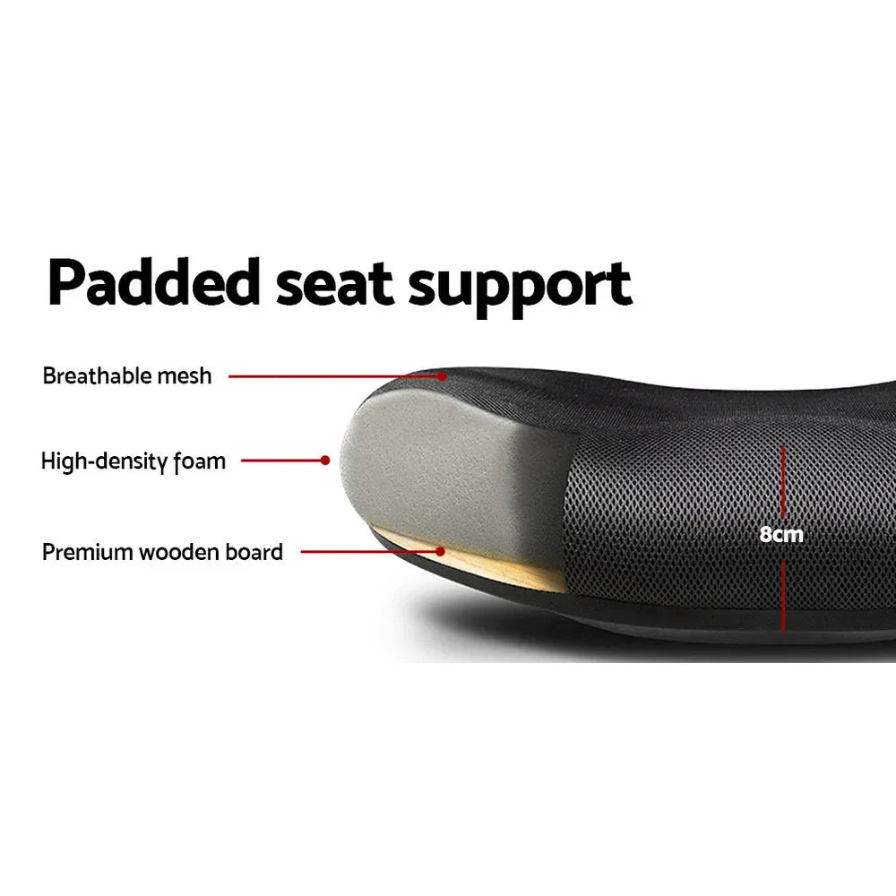 Artiss Mesh Office Chair Mid Back Black - Mekamart Australia