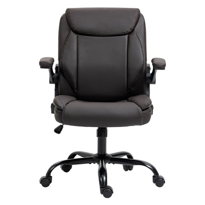 Artiss Executive Office Chair Mid Back Brwon