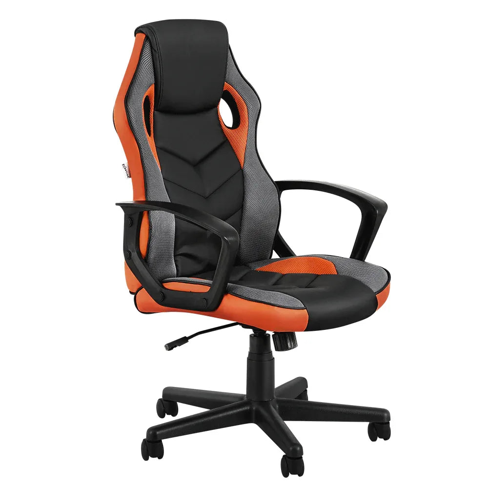 Artiss Gaming Office Chair Computer Executive Racing Chairs High Back Orange - Mekamart Australia