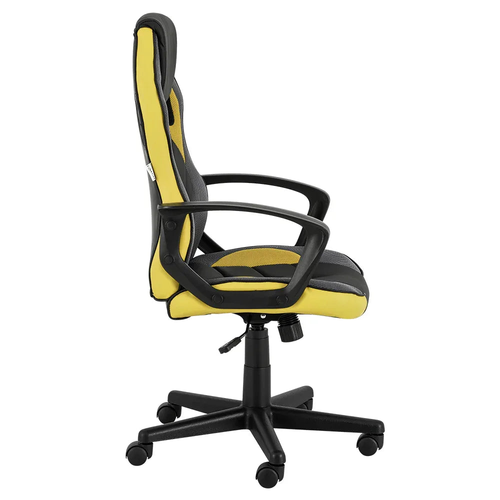 Artiss Gaming Office Chair Computer Executive Racing Chairs High Back Yellow - Mekamart Australia
