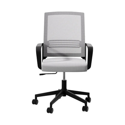 Artiss Mesh Office Chair Computer Gaming Desk Chairs Work Study Mid Back Grey - Mekamart Australia