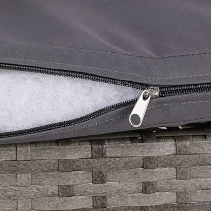 Gardeon 4 Seater Outdoor Sofa Set Wicker Setting Table Chair Furniture Grey - Mekamart Australia