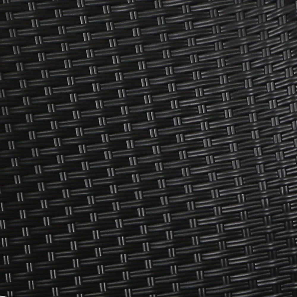 Gardeon 3PC Recliner Chairs Table Sun lounge Outdoor Furniture Wicker Adjustable Black - Mekamart Australia