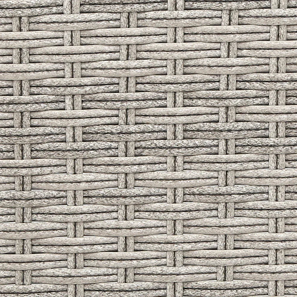 Gardeon 3PC Recliner Chairs Table Sun lounge Outdoor Furniture Wicker Adjustable Grey