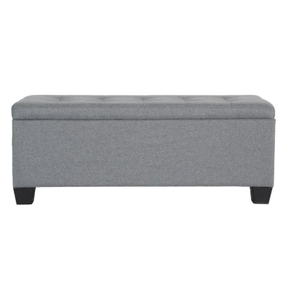 Artiss Storage Ottoman Blanket Box 97cm Linen Grey