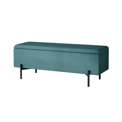 Artiss Storage Ottoman Blanket Box 140cm Velvet Green - Mekamart Australia