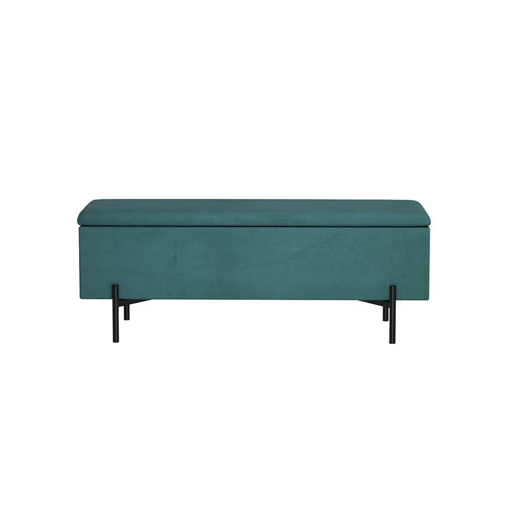 Artiss Storage Ottoman Blanket Box 140cm Velvet Green - Mekamart Australia