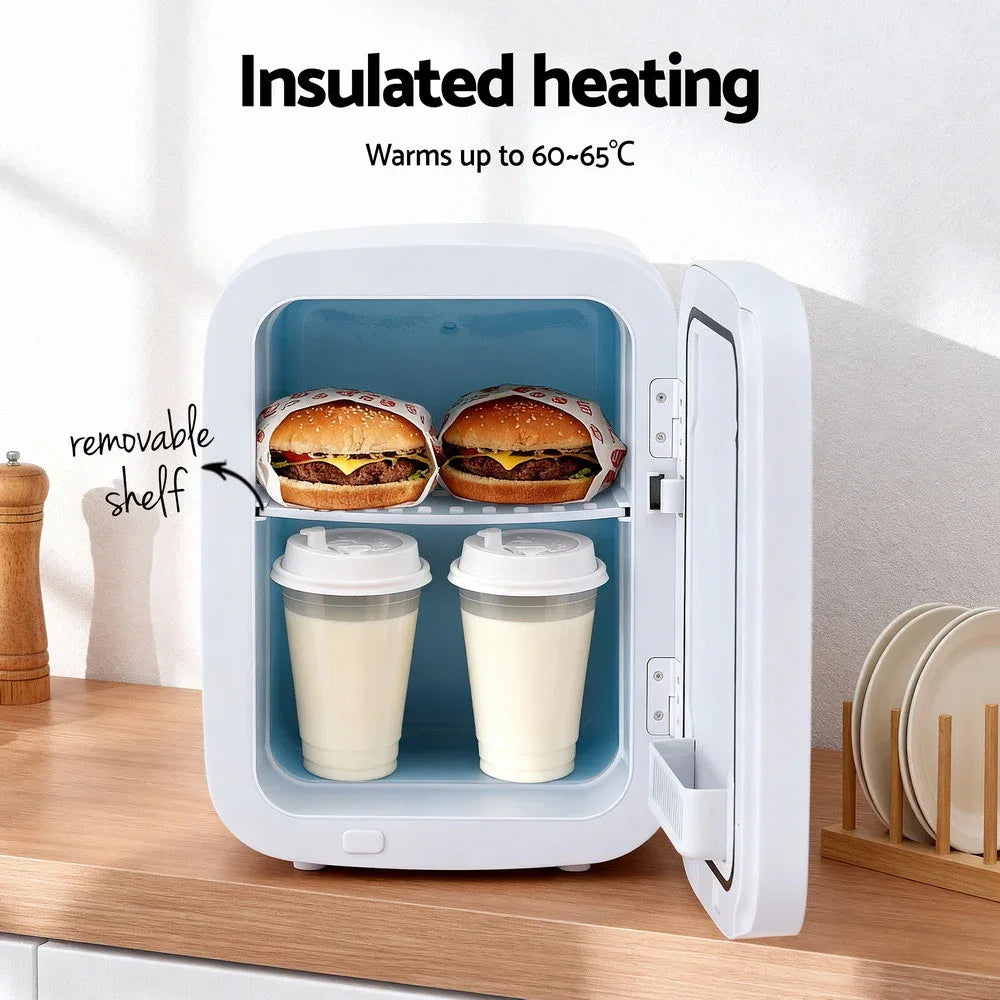 Glacio Mini Fridge Portable 22L White Electric Cooler Warmer Car Office 12V 220V