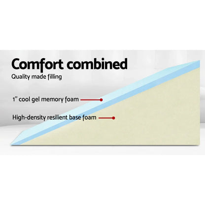 Giselle Bedding Wedge Pillow White & Blue