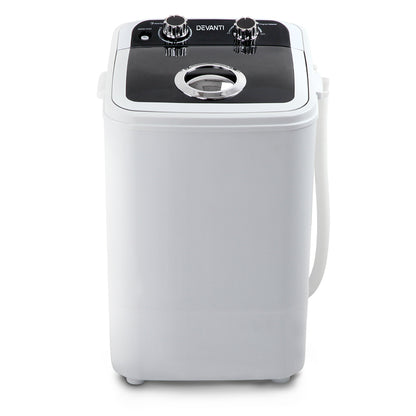 Devanti Portable Washing Machine 4.6KG Black