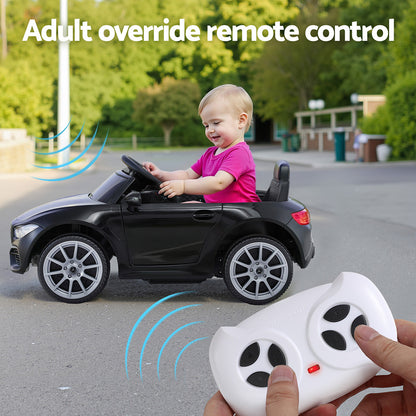 Kids Electric Ride On Car Licensed Outdoor Toys Cars Music Remote Black