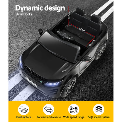 Kids Electric Ride On Car Land Rover Licensed Toy Cars Remote 12V Battery Black