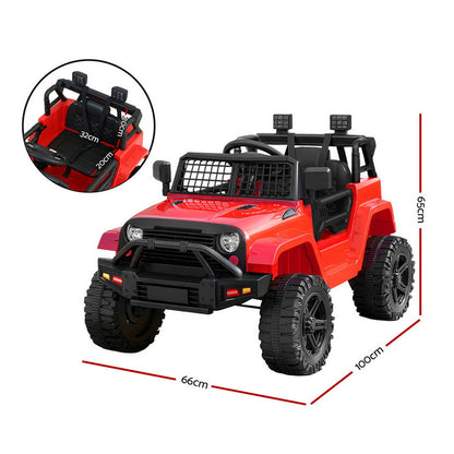 Rigo Kids Electric Ride On Car Jeep Toy Cars Remote 12V Red