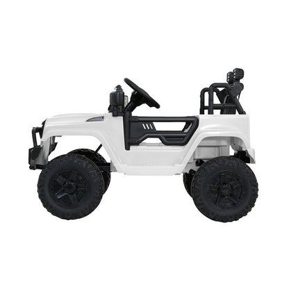 Rigo Kids Electric Ride On Car Jeep Toy Cars Remote 12V White