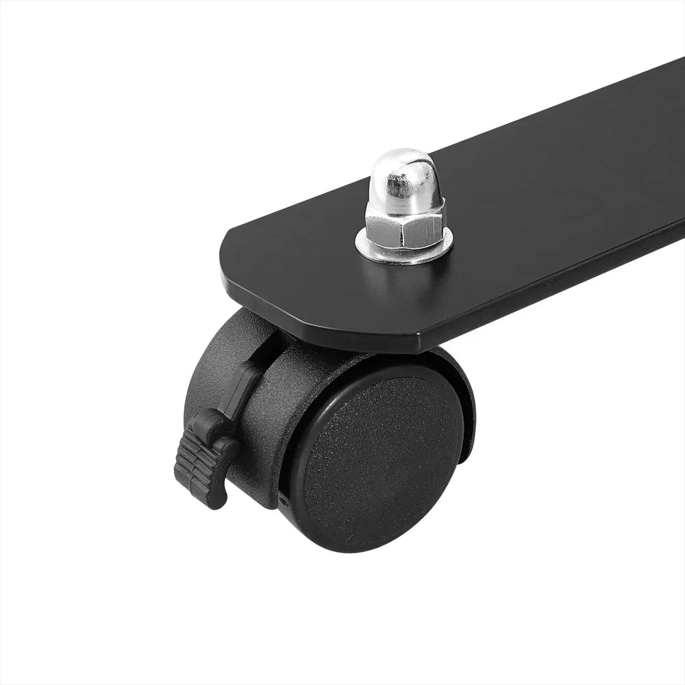 Artiss 4 Panel Room Divider Screen 217cm Wheel Fabric Black - Mekamart Australia