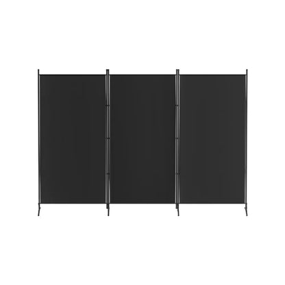 Artiss 3 Panel Room Divider Screen 260x180cm Fabric Black