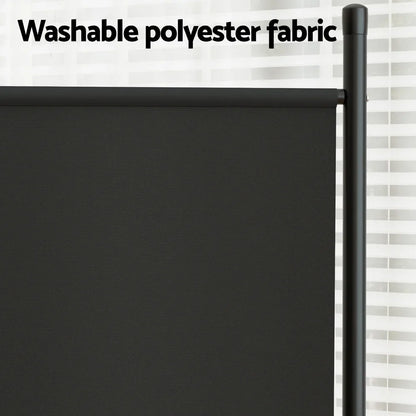 Artiss 3 Panel Room Divider Screen 260x180cm Fabric Black