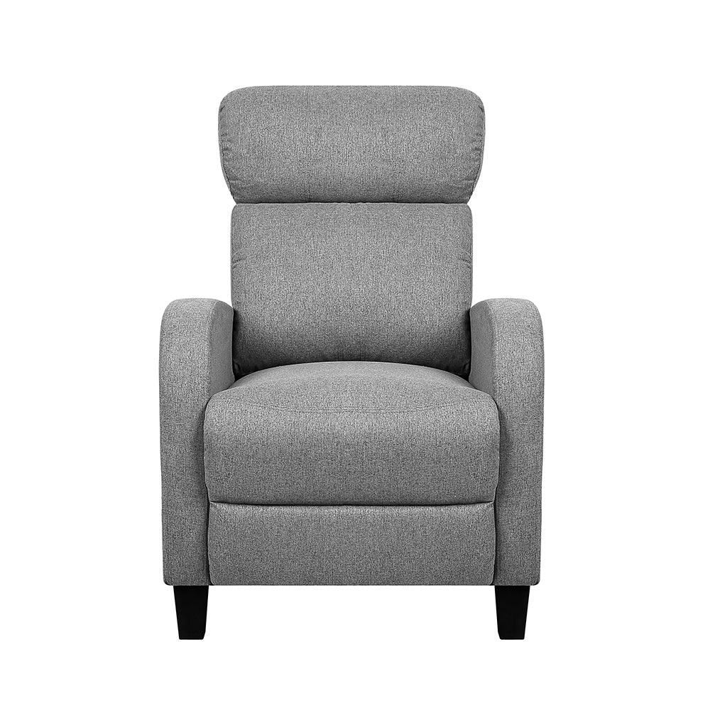 Artiss Fabric Reclining Armchair - Grey - Mekamart Australia