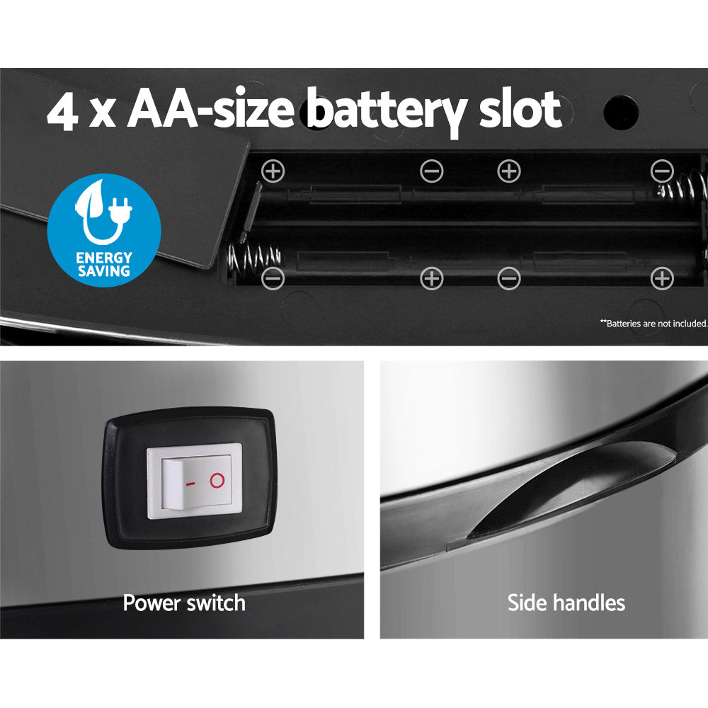 Devanti Motion Sensor Bin 68L Hands-Free Touchless Kitchen Waste