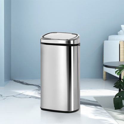 Devanti Motion Sensor Bin 68L Hands-Free Touchless Kitchen Waste