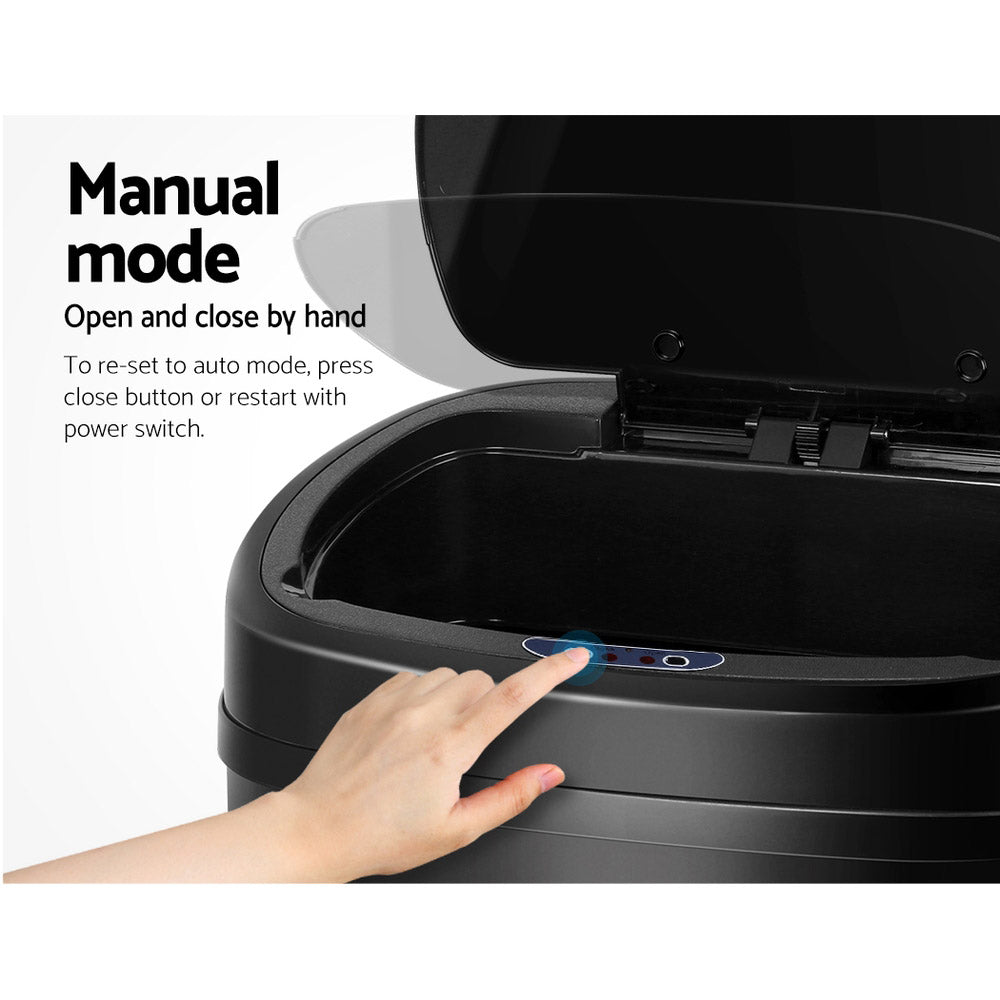 Devanti Motion Sensor Bin 68L Hands-Free Touchless Kitchen Waste
