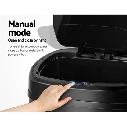 Devanti Motion Sensor Bin 68L Hands-Free Touchless Kitchen Waste