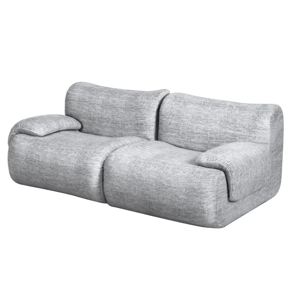 Artiss 2 Seater Sofa Modular Sectional Sofas Couch Bed No Assembly Living Room Grey - Mekamart Australia