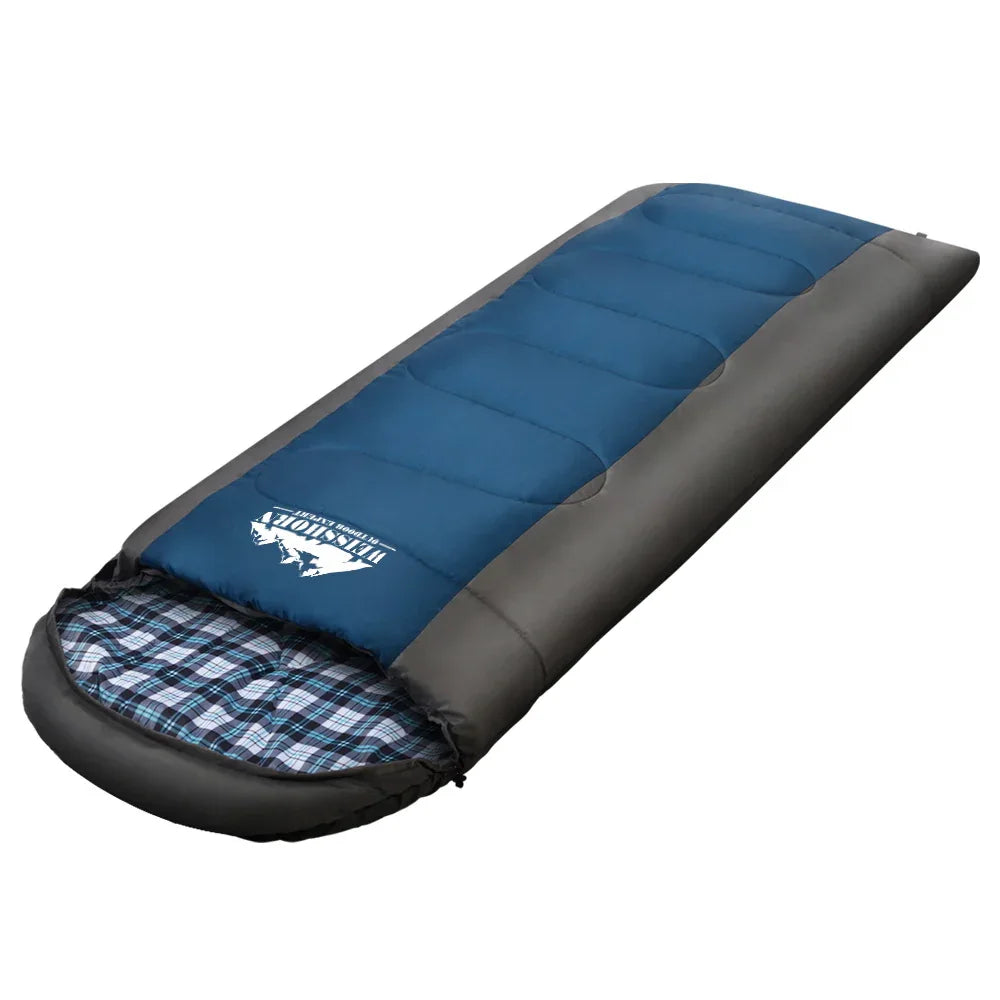 Weisshorn Sleeping Bag Single Thermal Camping Hiking Tent Blue -20°C - Mekamart Australia