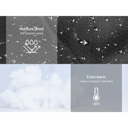 Weisshorn Sleeping Bag Single Thermal Camping Hiking Tent Blue -20°C - Mekamart Australia