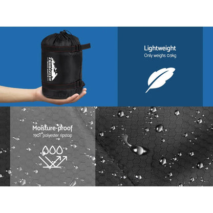 Weisshorn Sleeping Bag Single Thermal Camping Hiking Tent Blue 0&deg;C - Mekamart Australia