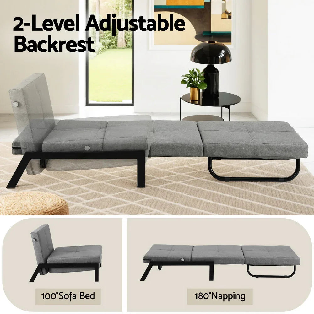 Artiss Sofa Bed Folding Convertible Couch Recliner Lounge Chair - Mekamart Australia