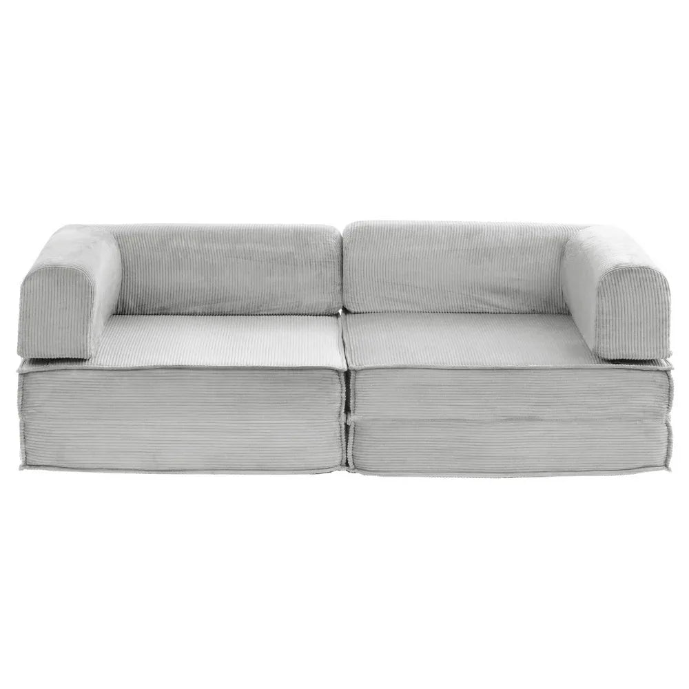 Artiss Convertible Folding Sofa Bed Grey