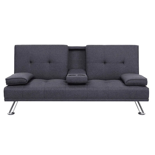 Artiss Sofa Bed 175CM Dark Grey Fabric