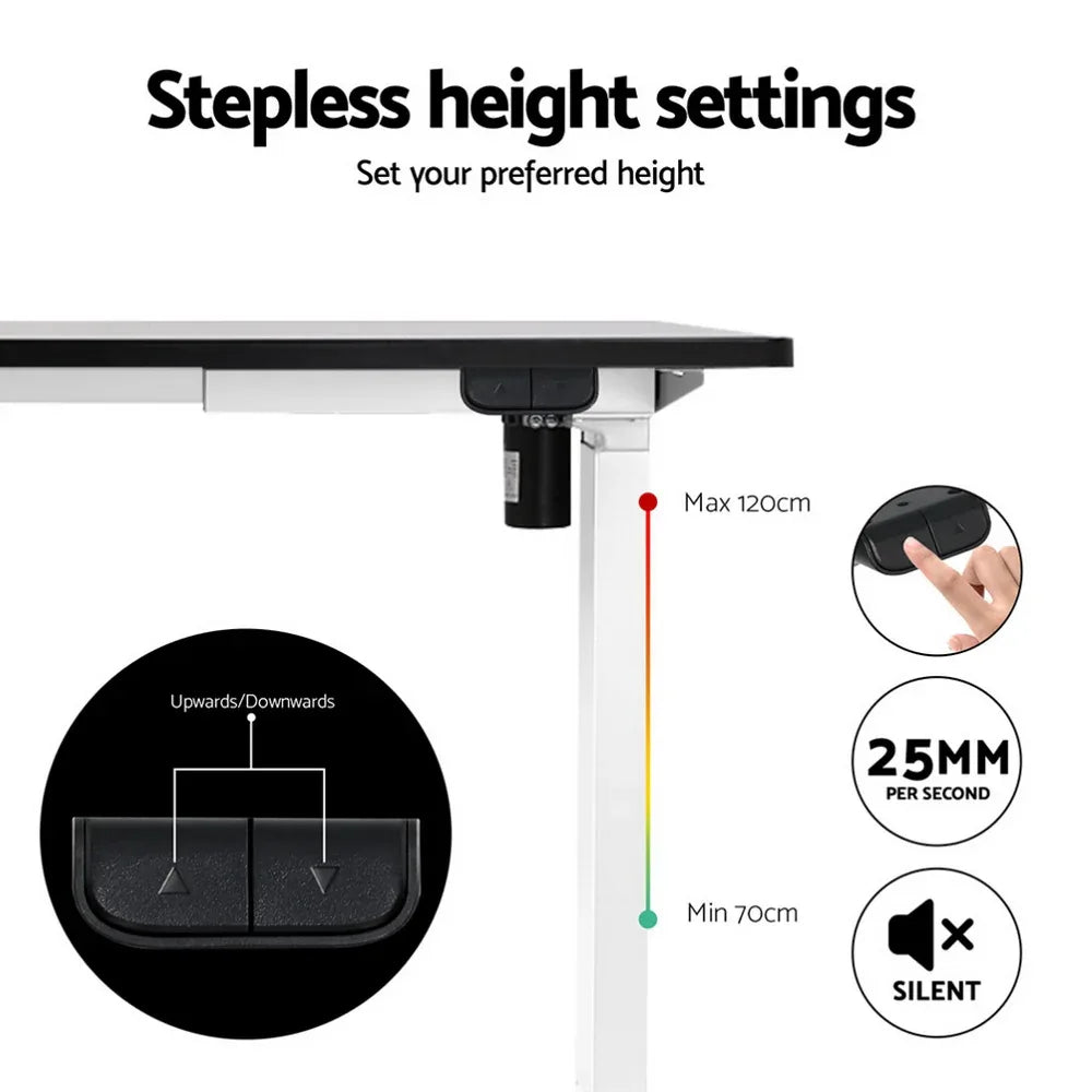 140cm Artiss Electric Standing Desk with Mini Pedal Exercise Bike Home Office